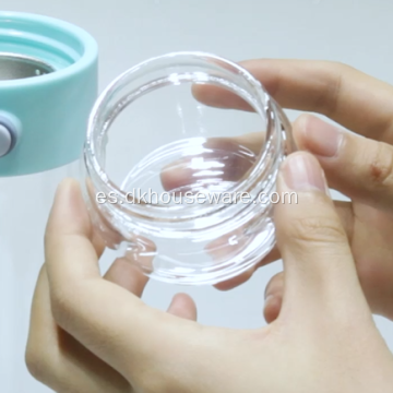 Botella de agua con doble pared de vidrio de doble propósito